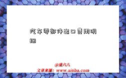 汽车零部件出口费用明细