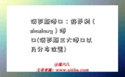 俄罗斯港口：舒萨利（shushary）港口(俄罗斯三大港口以及分布位置)