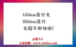 Lithium是什么(lithium是什么牌子的电池)