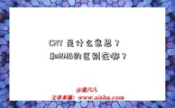 CNY 是什么意思？和RMB的区别在哪？