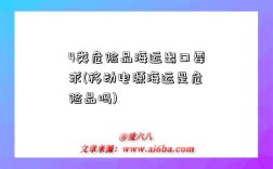 4类危险品海运出口要求(移动电源海运是危险品吗)