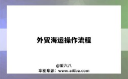 外贸海运操作流程（海运出口操作流程）