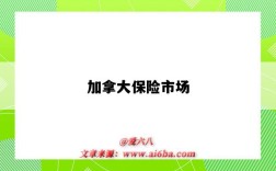 加拿大保险市场