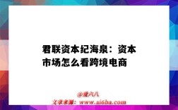 君联资本纪海泉：资本市场怎么看跨境电商