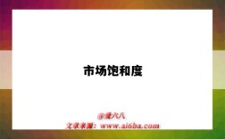 市场饱和度