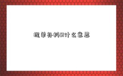 提单补料SI什么意思