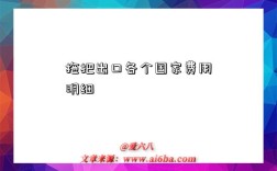 拖把出口各个国家费用明细