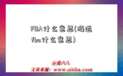 FBA什么意思(海运fba什么意思)