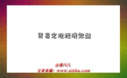 贸易宏观经济效益是指什么意思（什么是贸易宏观经济效益）