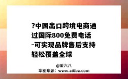 ?中国出口跨境电商通过国际800免费电话-可实现品牌售后支持轻松覆盖全球
