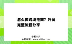 怎么做跨境电商？外贸完整流程分享（跨境电商外贸出口的流程）