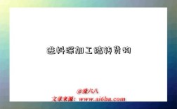 进料深加工结转货物