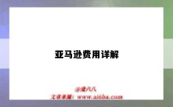 亚马逊费用详解（亚马逊的费用）