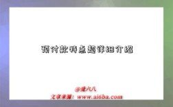 预付款特点超详细介绍