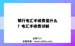 银行电汇手续费是什么？电汇手续费详解（银行电汇手续费）