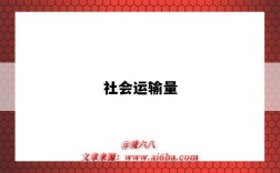 社会运输量
