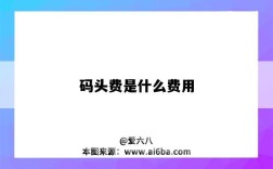 码头费是什么费用（码头费是什么费用大类）