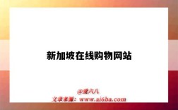 新加坡在线购物网站（新加坡网上购物网站）