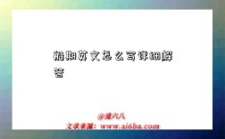 船期英文怎么写详细解答