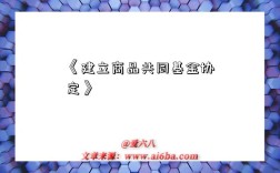 《建立商品共同基金协定》