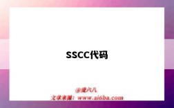 SSCC代码（sscc代码怎么编制）