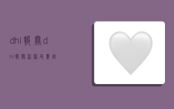 dhl报关,dhl报关流程及费用