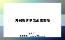 外贸报价单怎么做表格（外贸报价单表格大全）