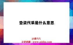 垫资代采是什么意思（垫资代采业务）