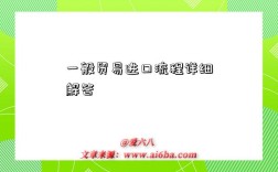 一般贸易进口流程详细解答