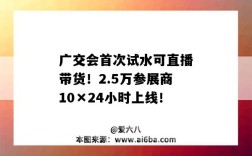广交会首次试水可直播带货！2.5万参展商10×24小时上线！（在网上举办的广交会,仅仅是一场直播带货吗?）