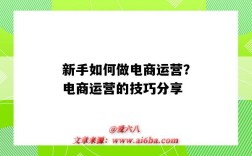 新手如何做电商运营？电商运营的技巧分享（新手怎么做电商运营）