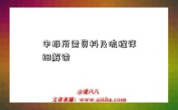 申报所需资料及流程详细解读