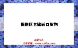 保税区仓储转口货物