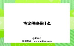 协定税率是什么（协定税率是什么意思）