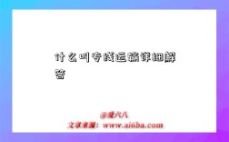 什么叫专线运输详细解答