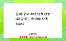 全球十大物流公司排行榜(全球十大物流公司名称)