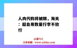 人肉代购将被限，海关：超自用数量行李不放行