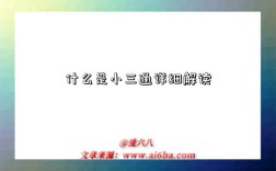 什么是小三通详细解读