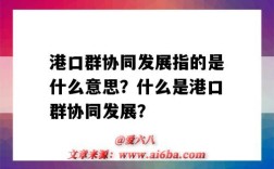 港口群协同发展指的是什么意思？什么是港口群协同发展？