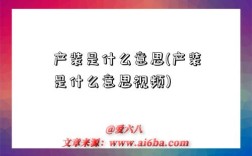 产装是什么意思(产装是什么意思视频)