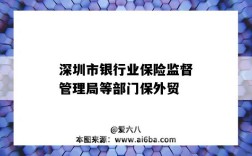 深圳市银行业保险监督管理局等部门保外贸