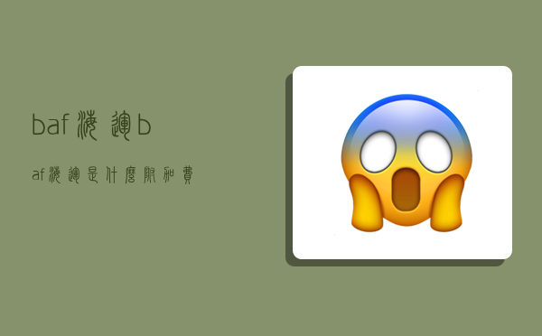 baf 海运,baf海运是什么附加费-图1