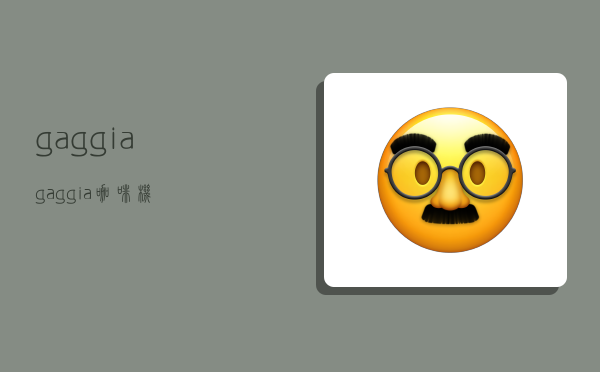 gaggia,gaggia咖啡机-图1 gaggia,gaggia咖啡机-图1