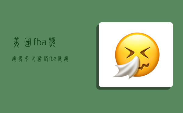 美国fba海运得多少价格,fba海运到美国的费用-图1 美国fba海运得多少价格,fba海运到美国的费用-图1