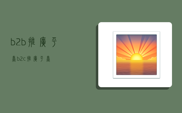 b2b推广平台,b2c推广平台-图1 b2b推广平台,b2c推广平台-图1