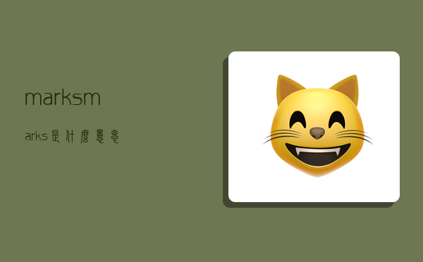 marks,marks是什么意思-图1 marks,marks是什么意思-图1