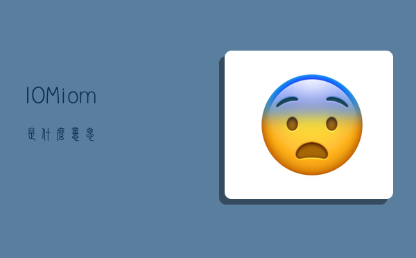 IOM,iom是什么意思?-图1 IOM,iom是什么意思?-图1