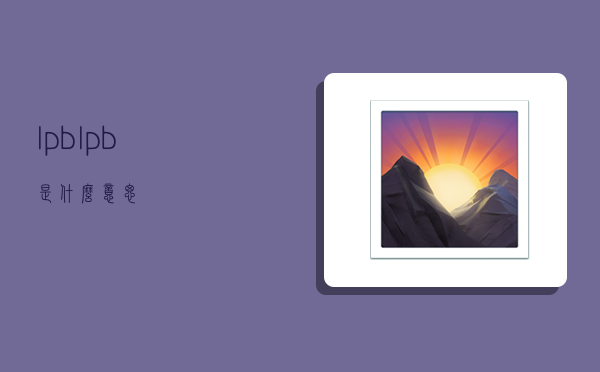 lpb,lpb是什么意思-图1