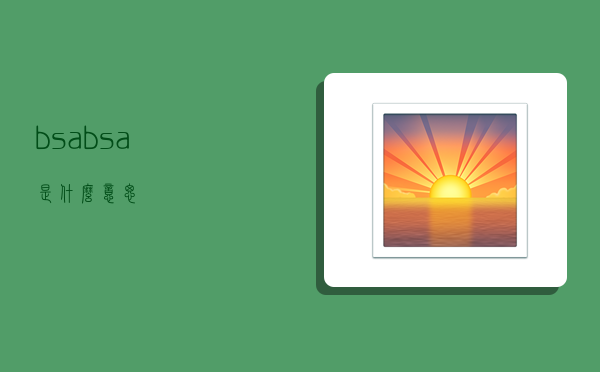 bsa,bsa是什么意思-图1