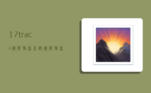 17track国际物流查询(国际物流17track)-图1